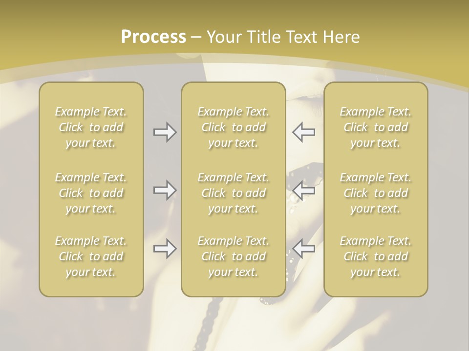 Glamour Net Portrait PowerPoint Template