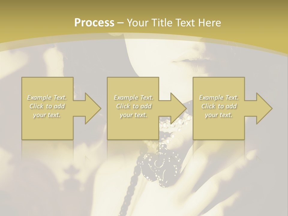 Glamour Net Portrait PowerPoint Template