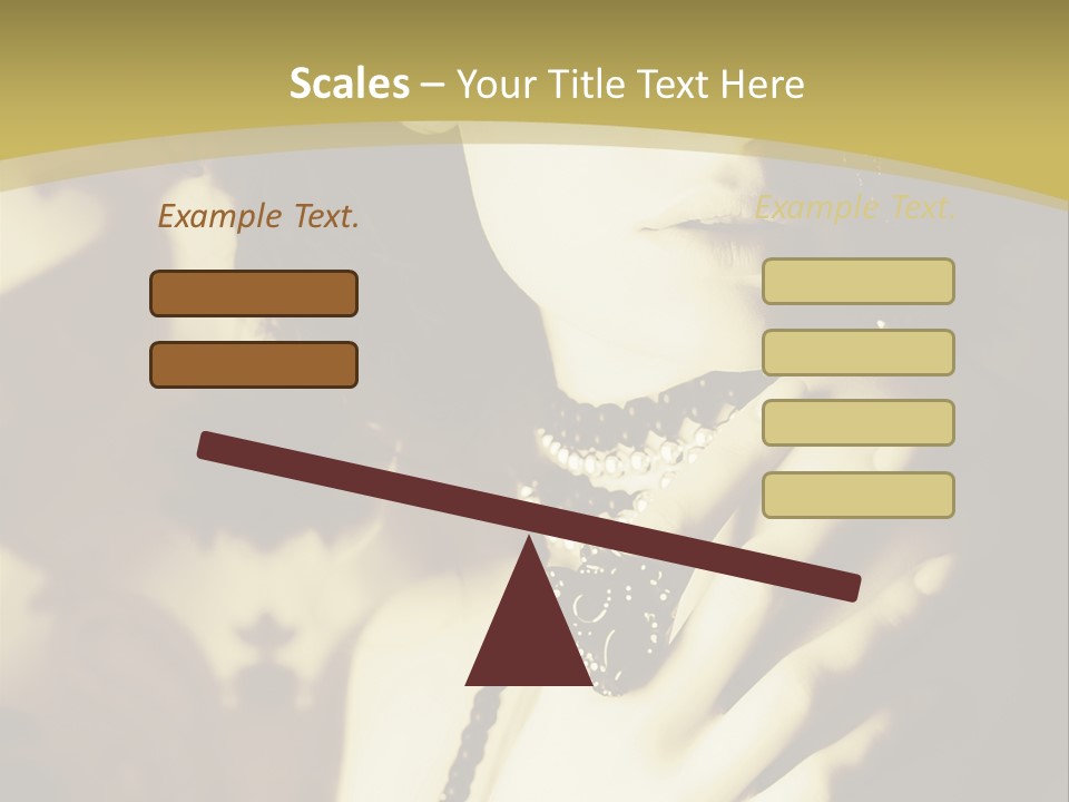 Glamour Net Portrait PowerPoint Template