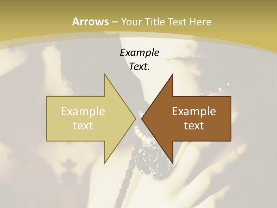 Glamour Net Portrait PowerPoint Template