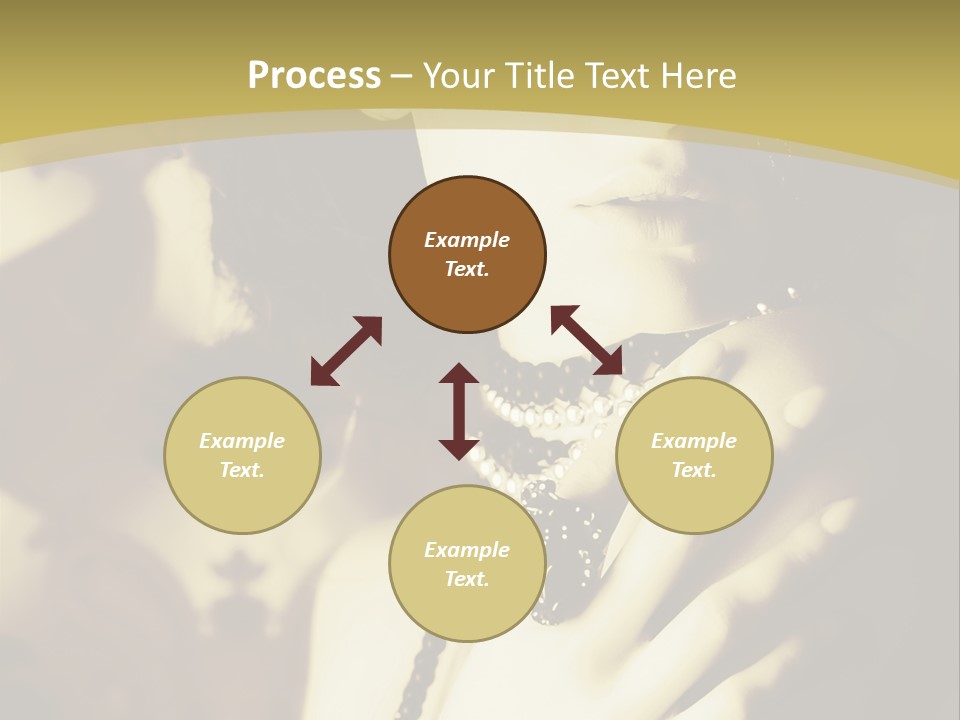 Glamour Net Portrait PowerPoint Template