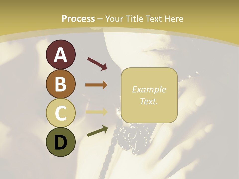 Glamour Net Portrait PowerPoint Template