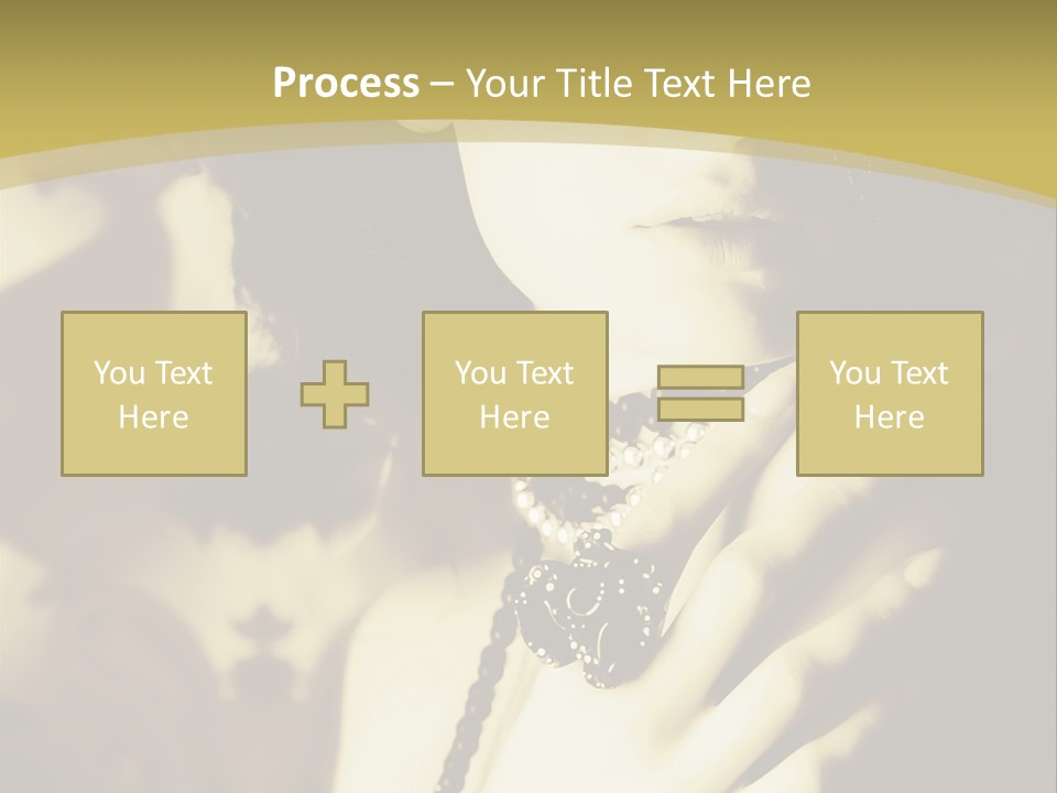 Glamour Net Portrait PowerPoint Template
