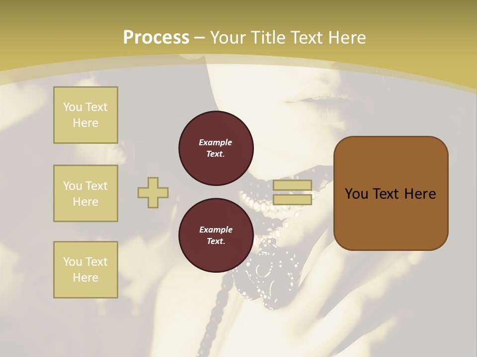 Glamour Net Portrait PowerPoint Template