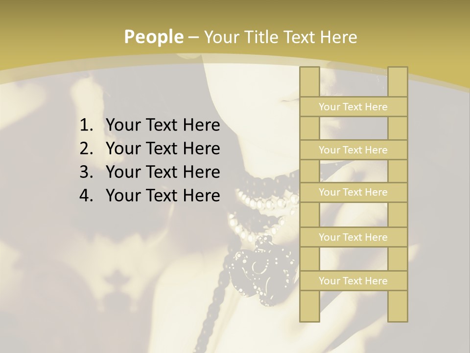 Glamour Net Portrait PowerPoint Template