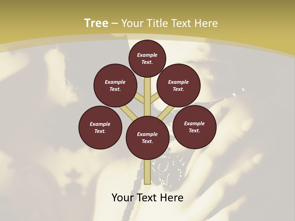 Glamour Net Portrait PowerPoint Template