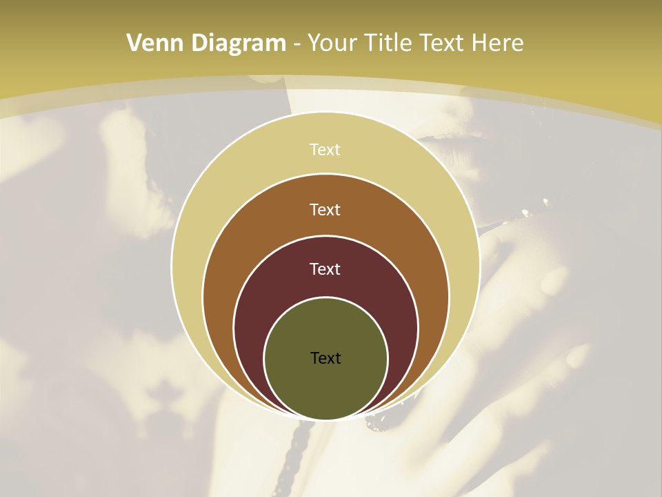 Glamour Net Portrait PowerPoint Template