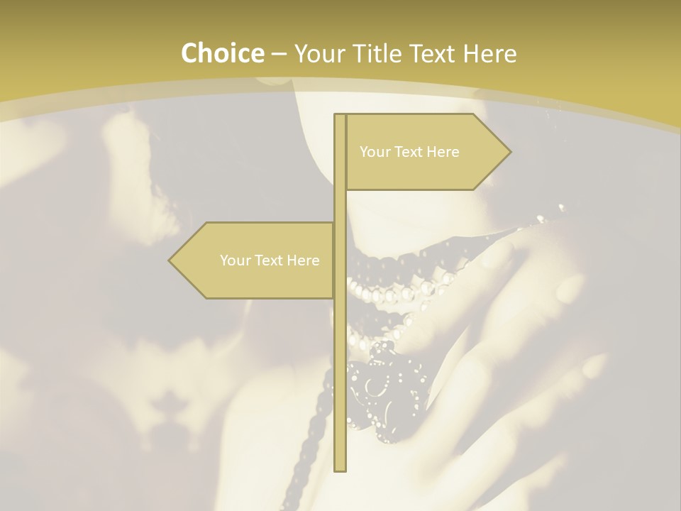 Glamour Net Portrait PowerPoint Template