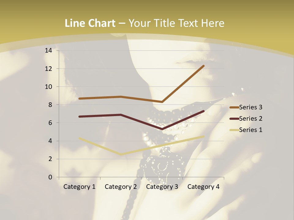Glamour Net Portrait PowerPoint Template