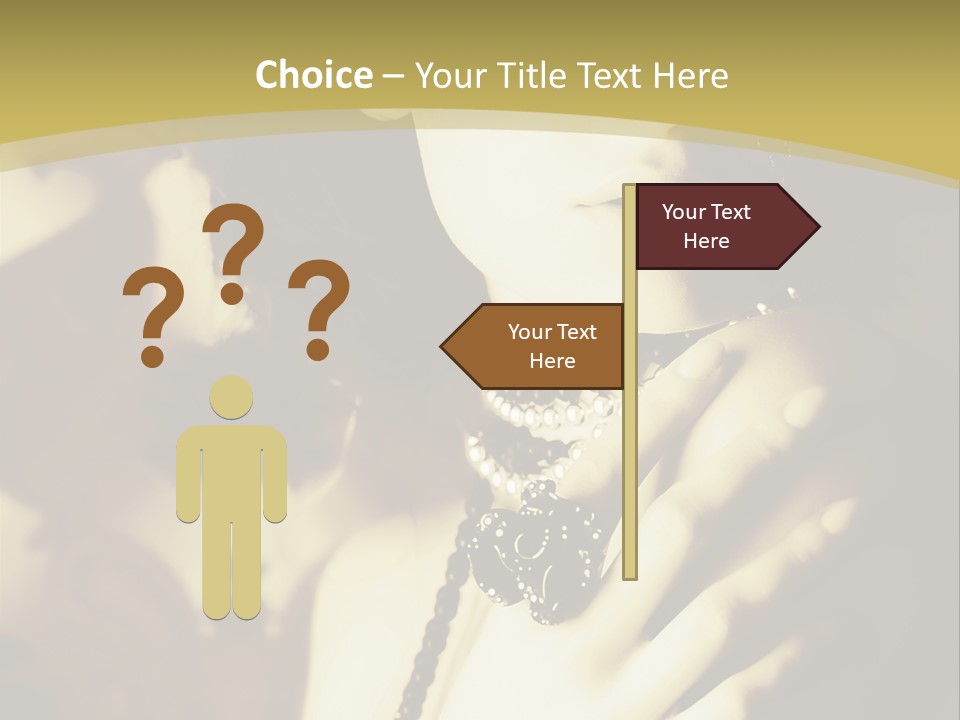 Glamour Net Portrait PowerPoint Template