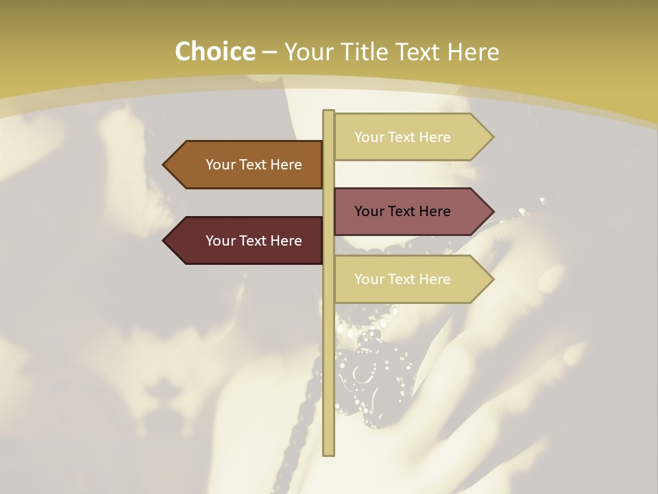 Glamour Net Portrait PowerPoint Template