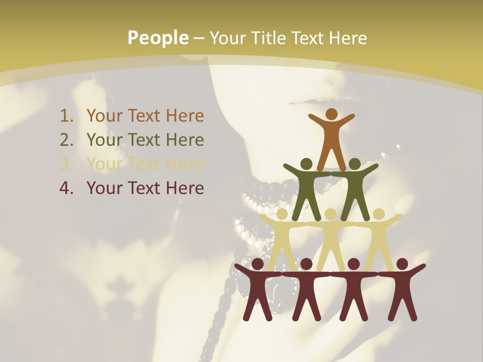 Glamour Net Portrait PowerPoint Template