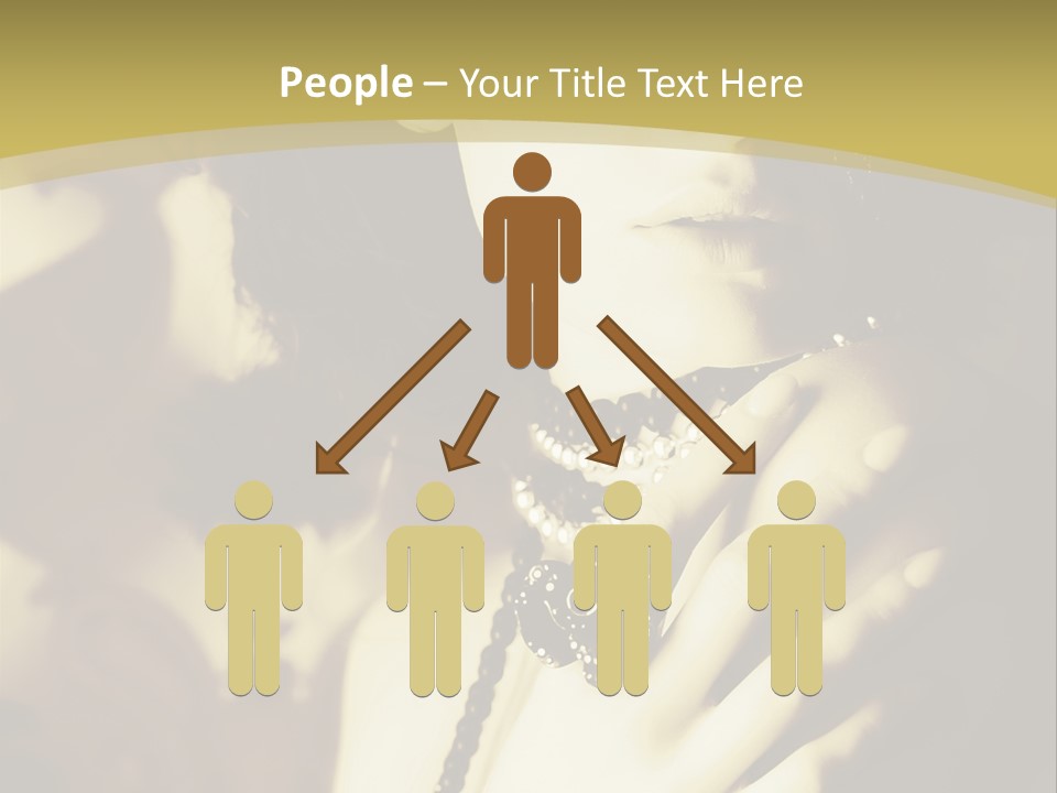 Glamour Net Portrait PowerPoint Template