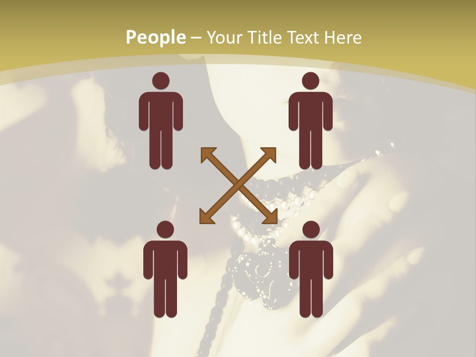 Glamour Net Portrait PowerPoint Template