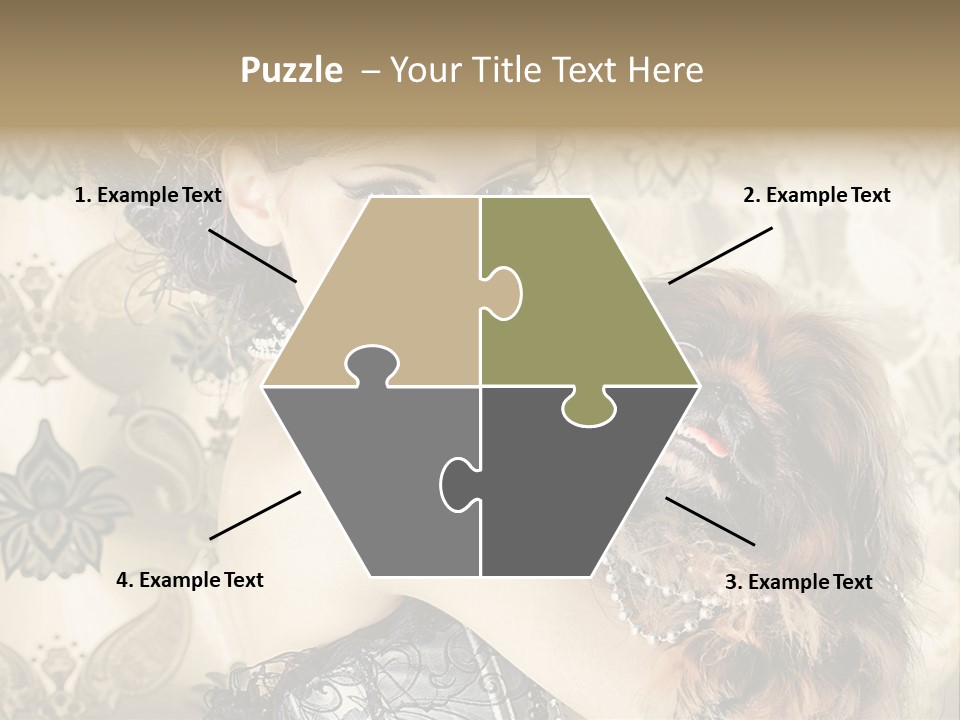 Elegant Model Portrait PowerPoint Template