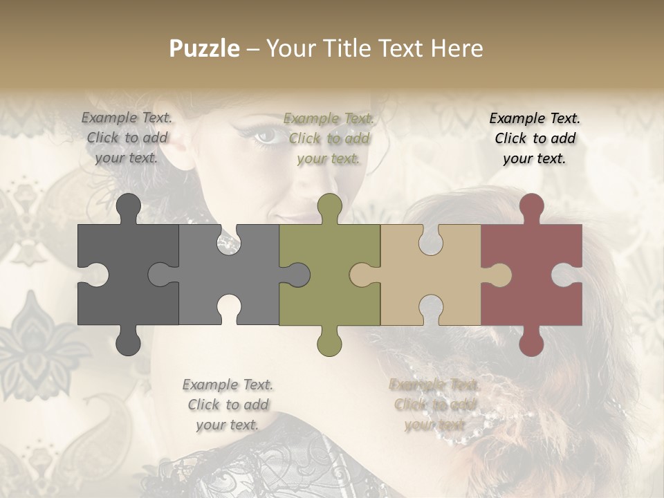 Elegant Model Portrait PowerPoint Template