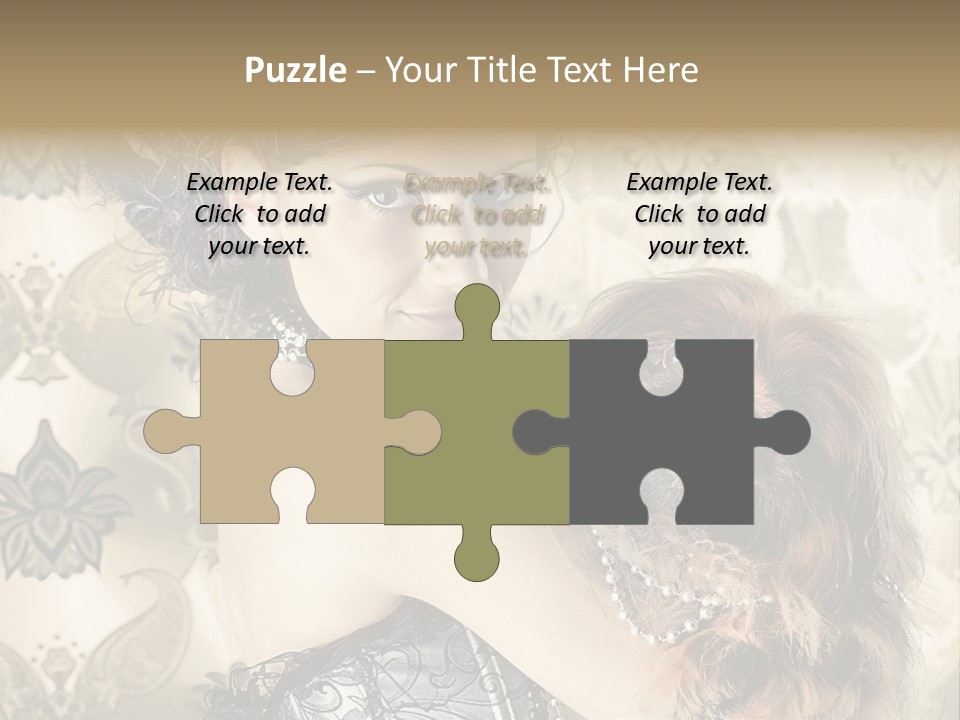 Elegant Model Portrait PowerPoint Template