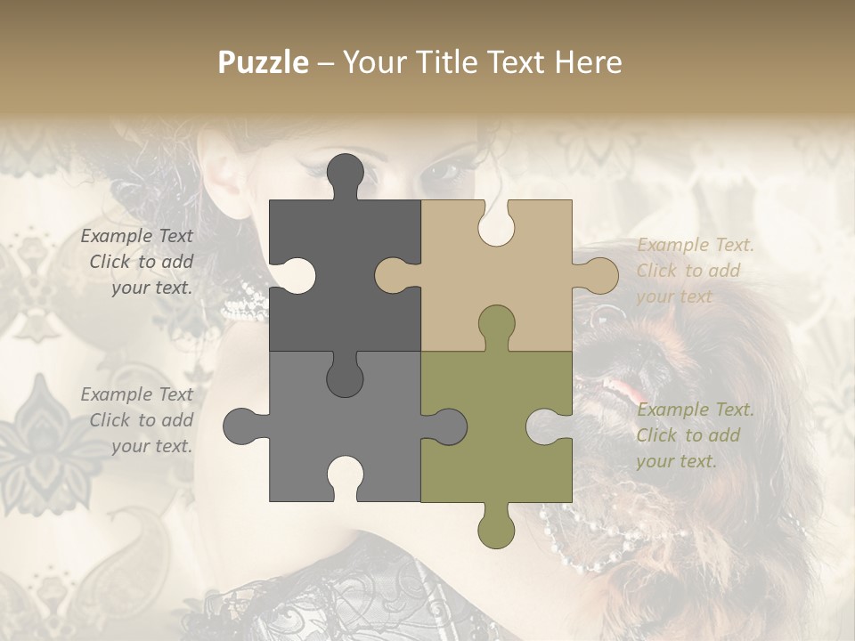 Elegant Model Portrait PowerPoint Template