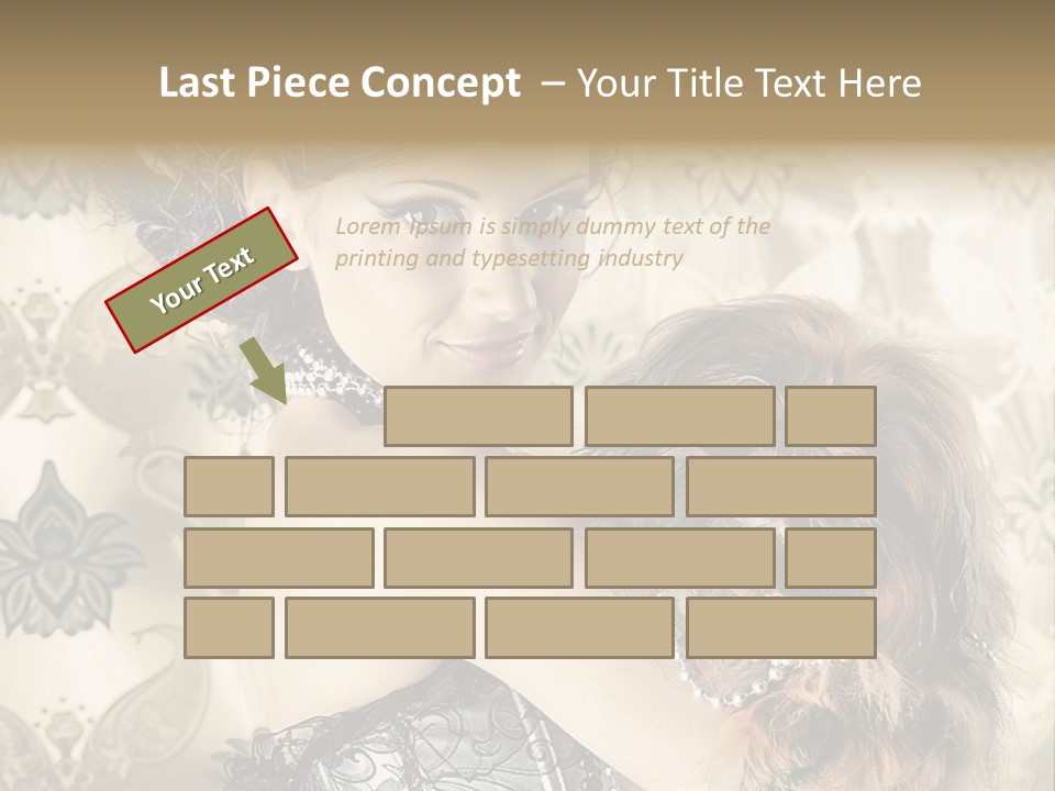 Elegant Model Portrait PowerPoint Template