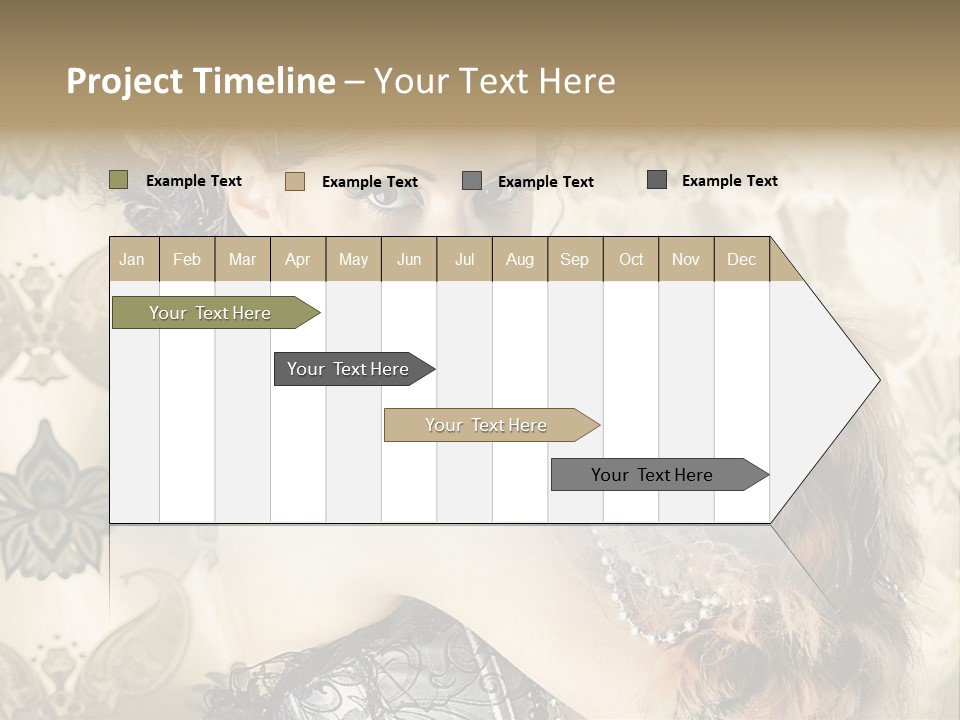 Elegant Model Portrait PowerPoint Template