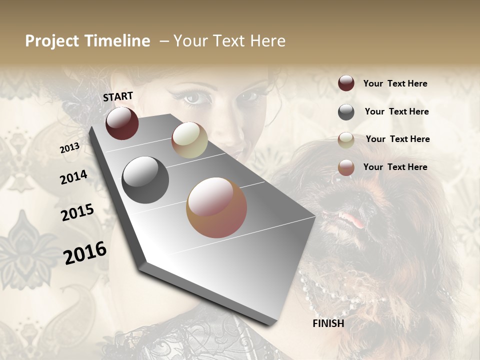 Elegant Model Portrait PowerPoint Template
