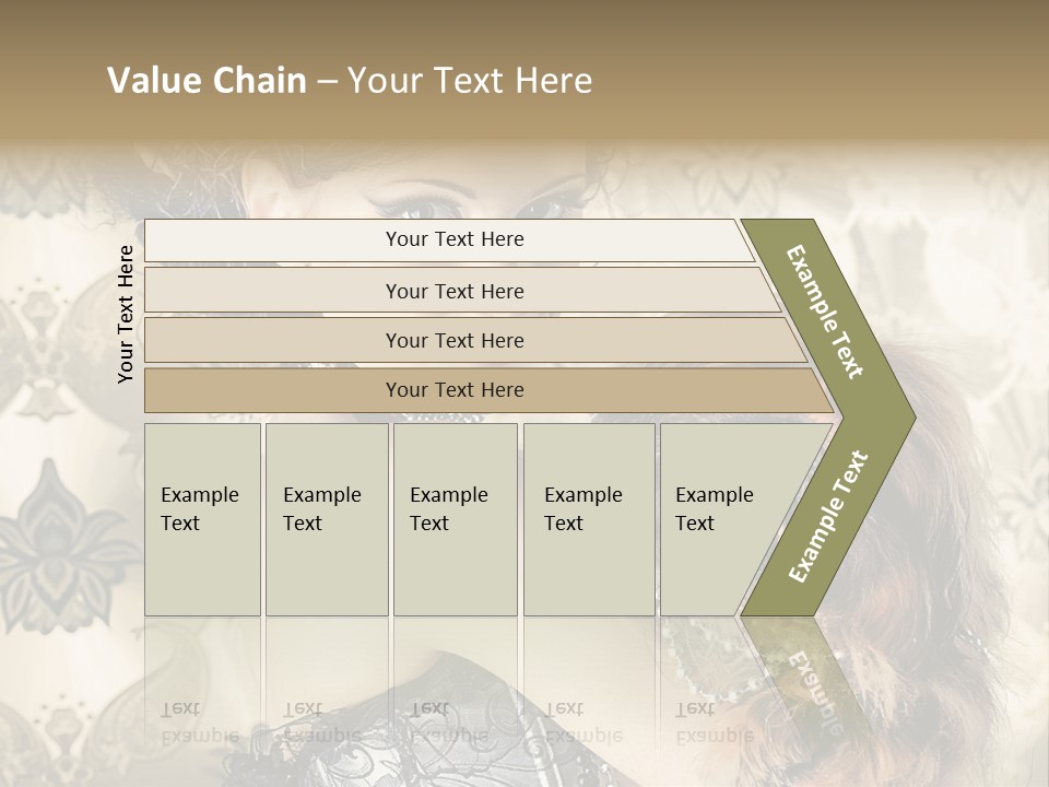 Elegant Model Portrait PowerPoint Template