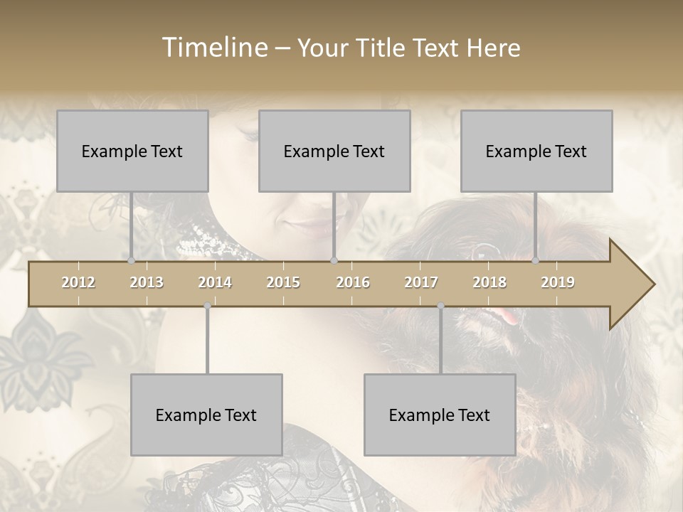 Elegant Model Portrait PowerPoint Template