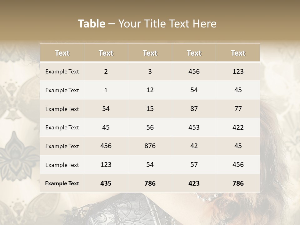 Elegant Model Portrait PowerPoint Template