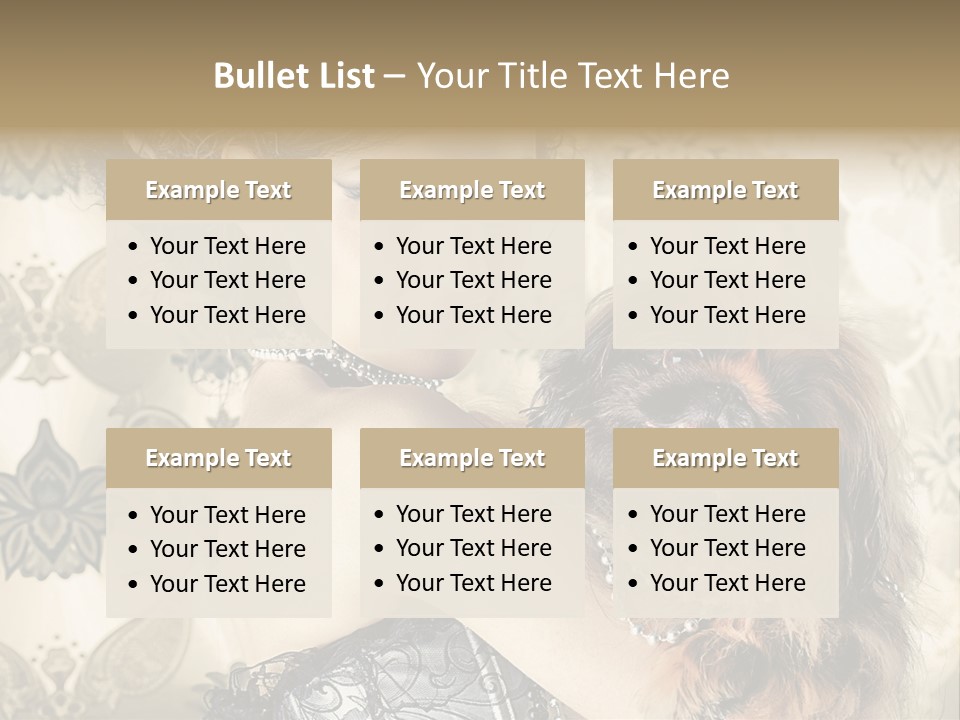 Elegant Model Portrait PowerPoint Template