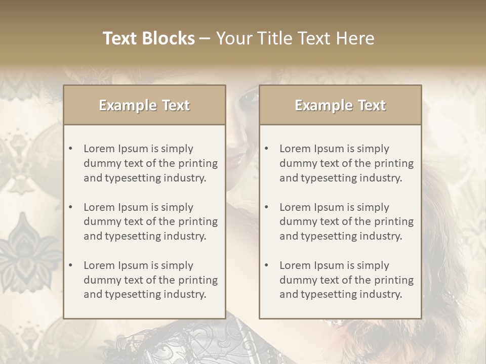 Elegant Model Portrait PowerPoint Template