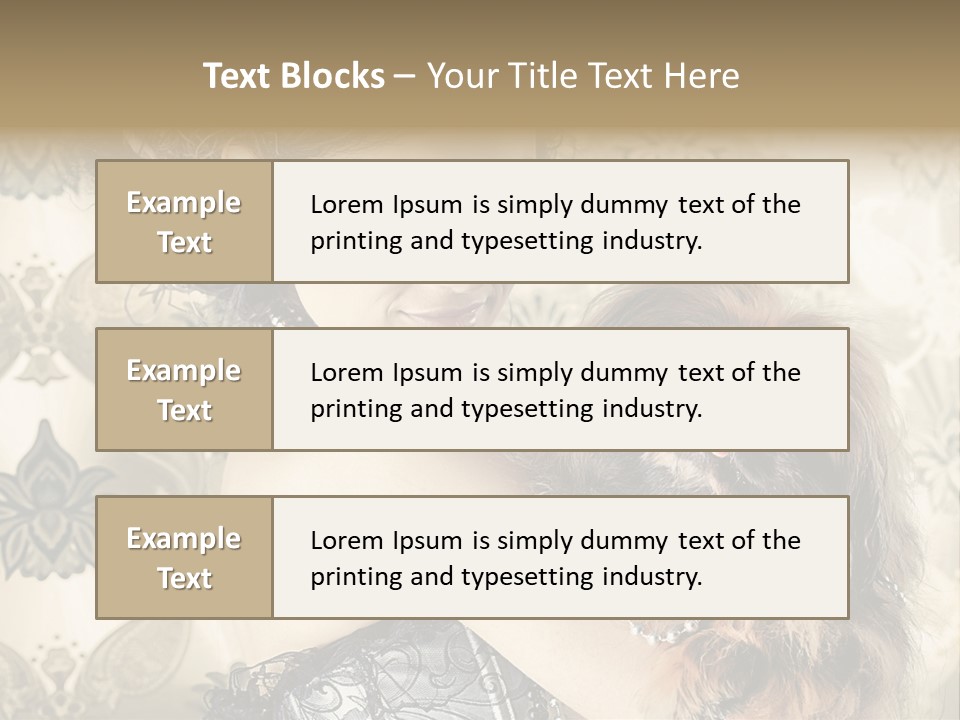 Elegant Model Portrait PowerPoint Template