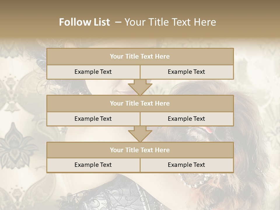 Elegant Model Portrait PowerPoint Template