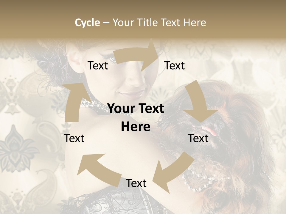 Elegant Model Portrait PowerPoint Template