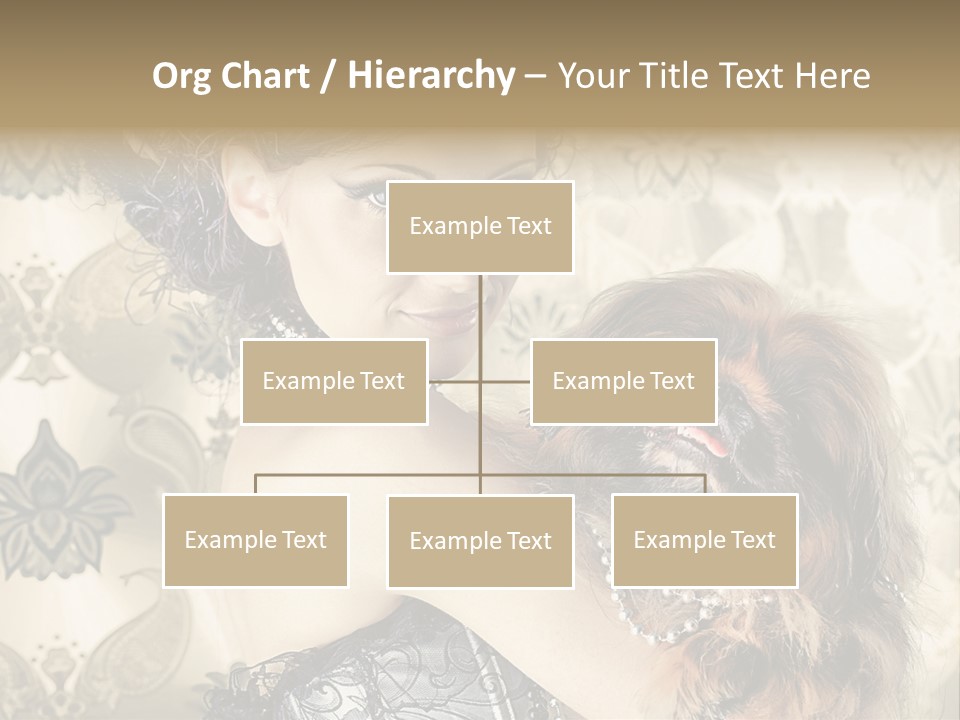 Elegant Model Portrait PowerPoint Template