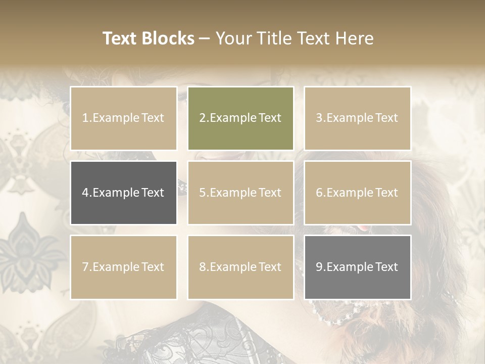 Elegant Model Portrait PowerPoint Template