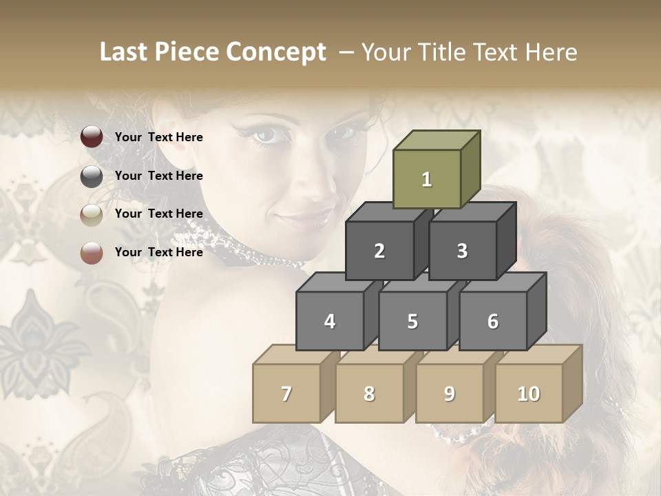 Elegant Model Portrait PowerPoint Template