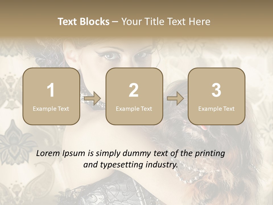 Elegant Model Portrait PowerPoint Template