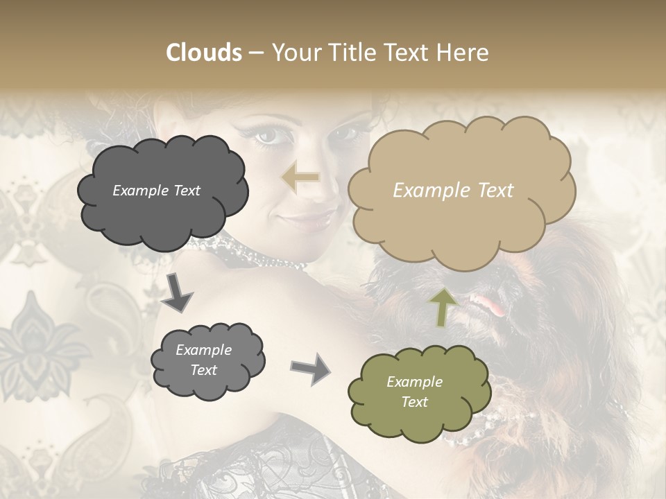 Elegant Model Portrait PowerPoint Template