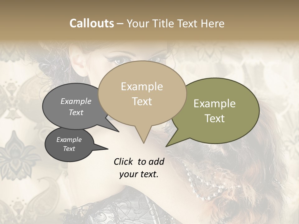 Elegant Model Portrait PowerPoint Template