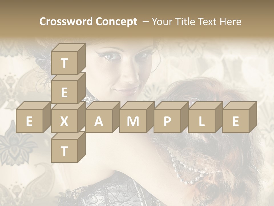 Elegant Model Portrait PowerPoint Template