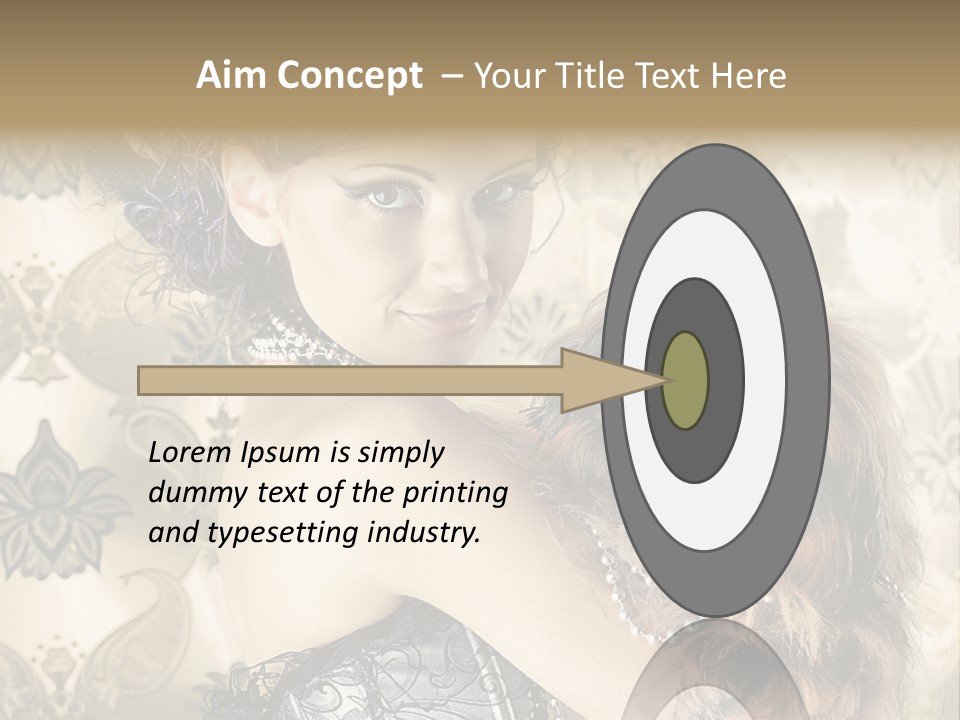 Elegant Model Portrait PowerPoint Template