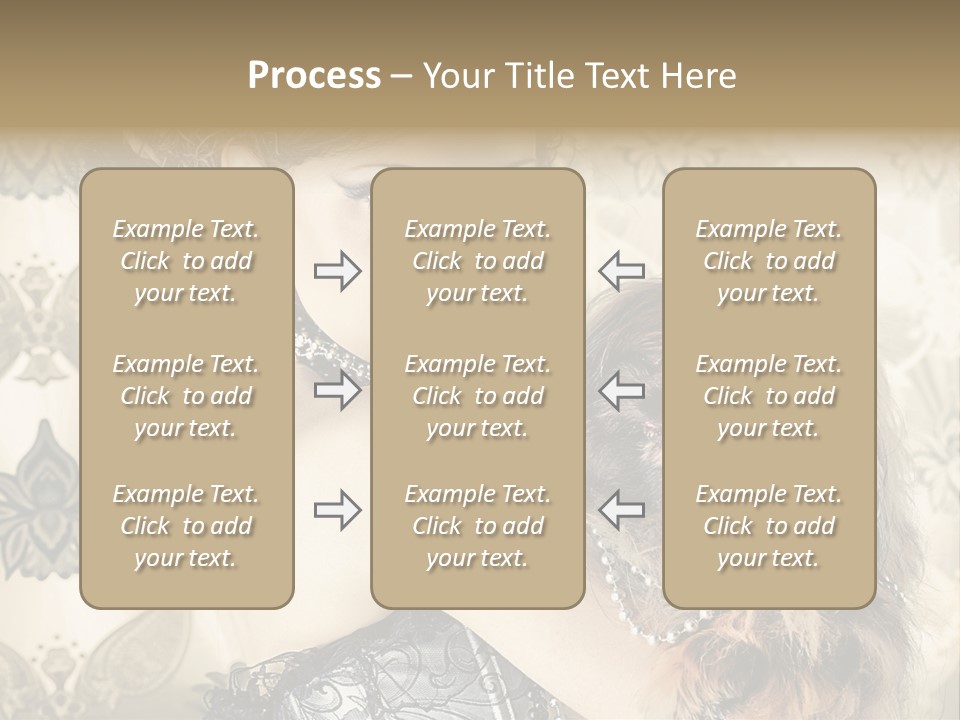 Elegant Model Portrait PowerPoint Template