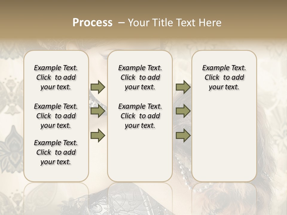 Elegant Model Portrait PowerPoint Template