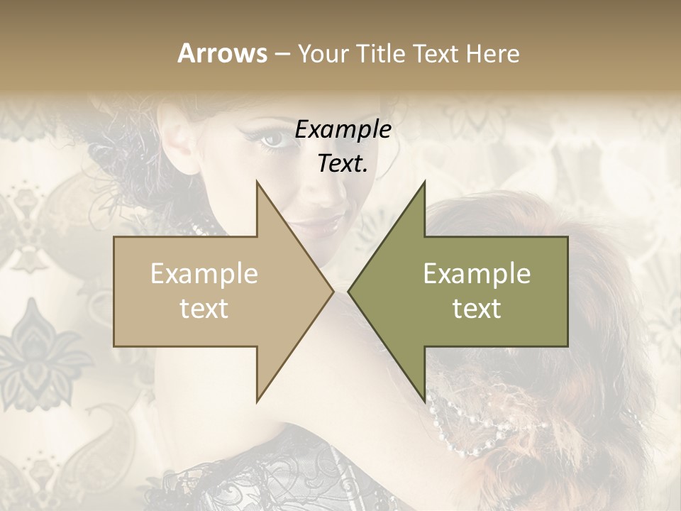 Elegant Model Portrait PowerPoint Template