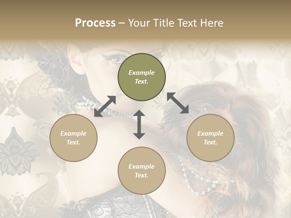 Elegant Model Portrait PowerPoint Template