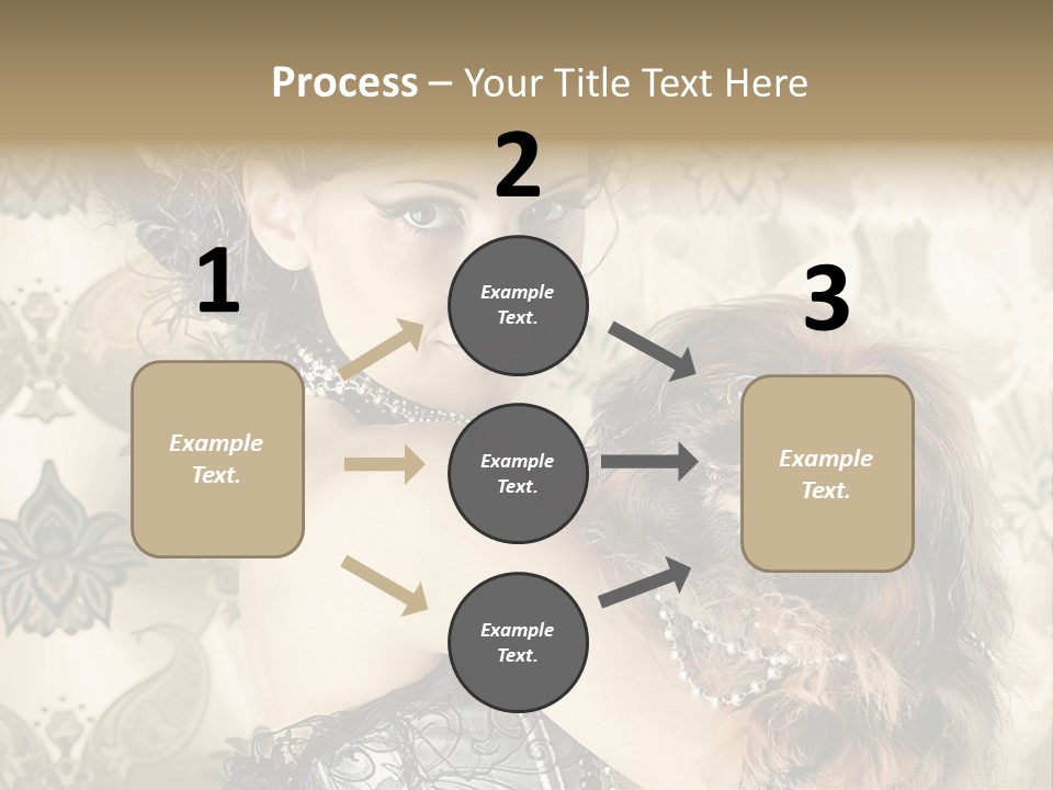 Elegant Model Portrait PowerPoint Template