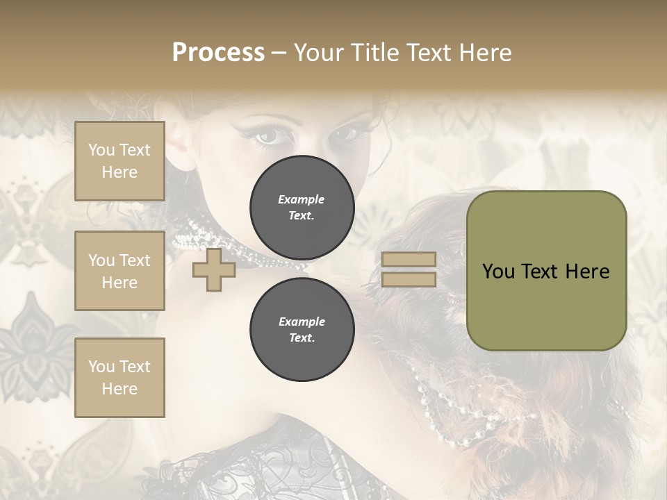 Elegant Model Portrait PowerPoint Template