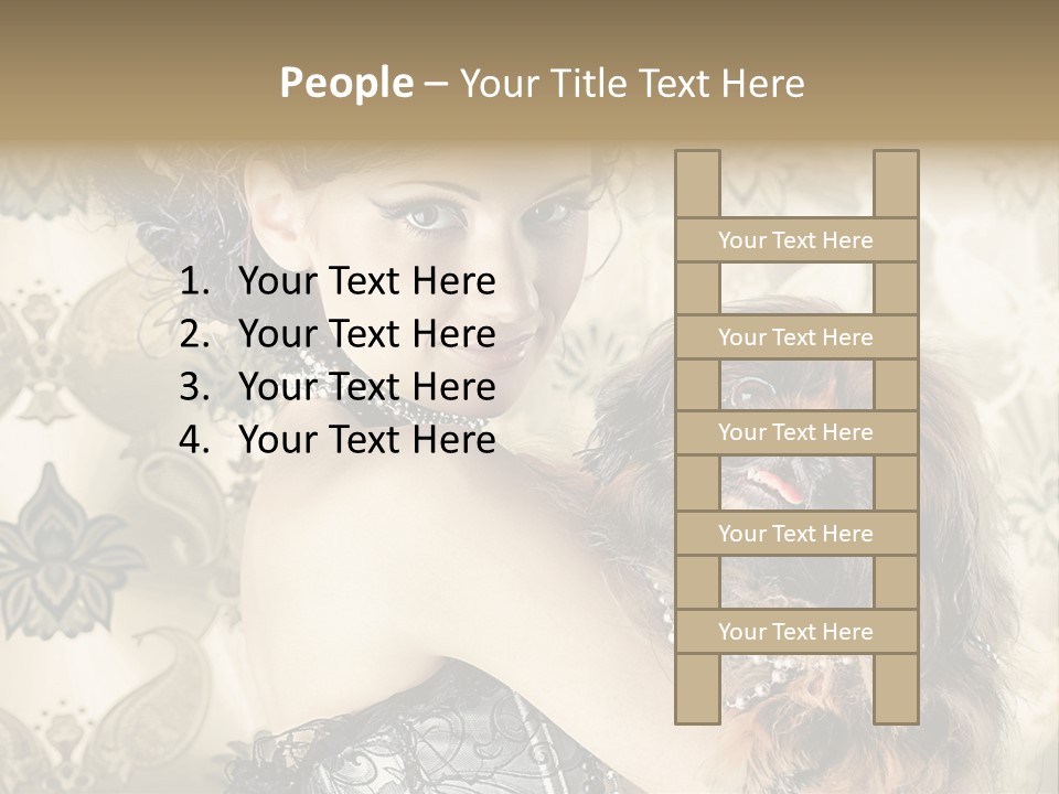Elegant Model Portrait PowerPoint Template
