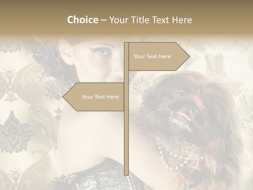 Elegant Model Portrait PowerPoint Template