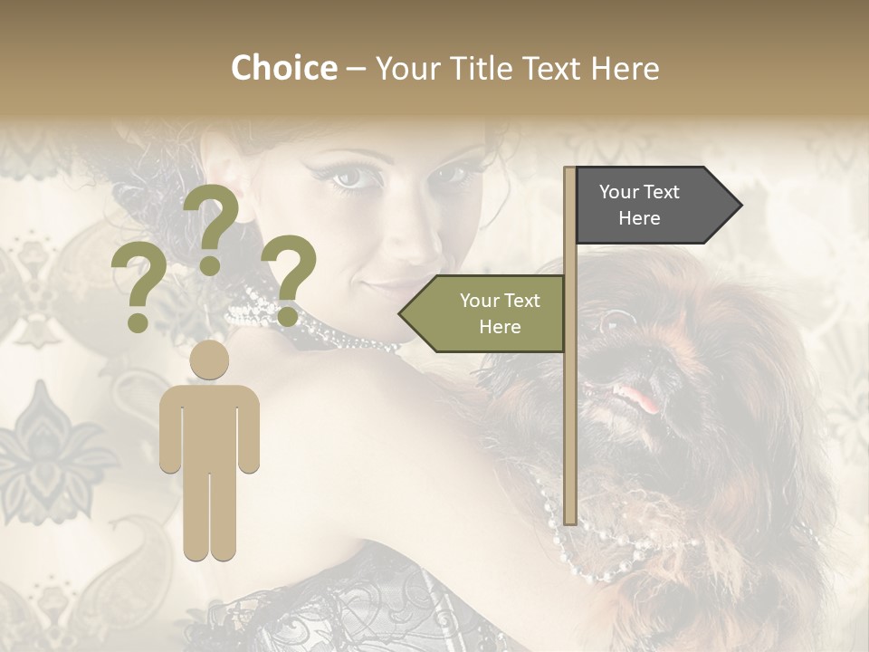 Elegant Model Portrait PowerPoint Template